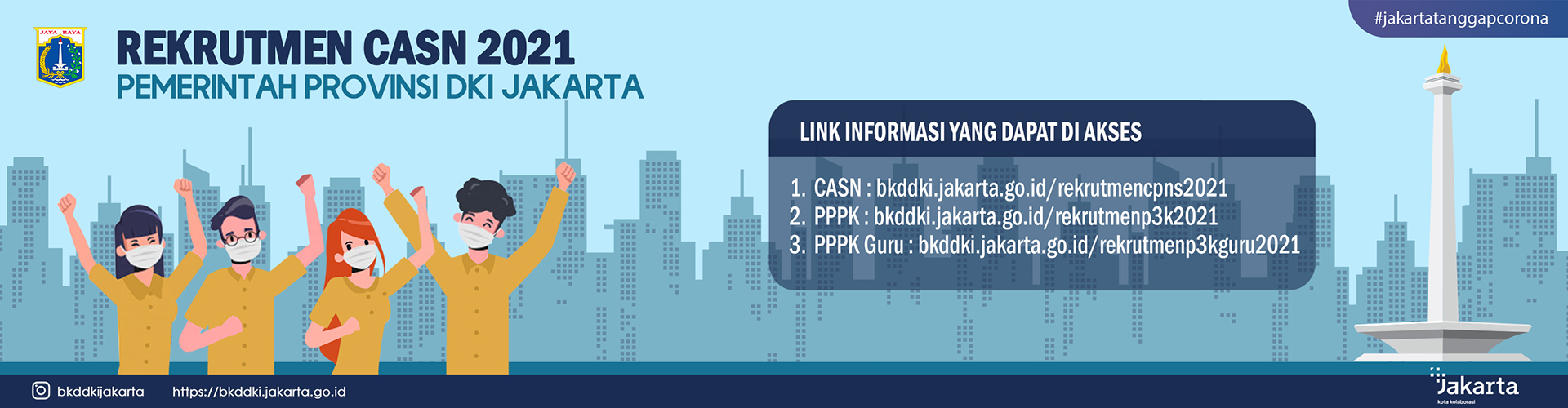 Rekrutmen Calon Aparatur Sipil Negara (CASN) Pemerintah Provinsi DKI Jakarta Tahun 2021