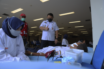 Kegiatan Donor Darah di Lingkungan Kantor Walikota Administrasi Jakarta Utara