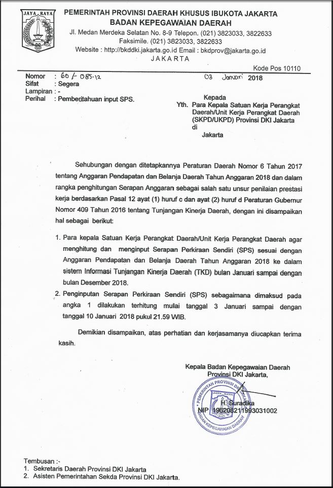 Contoh Surat Permohonan Perpanjangan Sk Honorer - Guru Paud